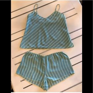 Gap Body 100% Silk Shorts & Camisole Lingerie Set